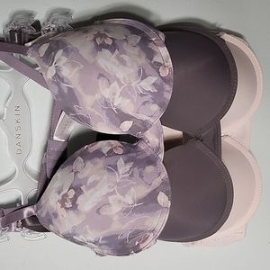 Danskin 3 pack lightly padded bras 36B
